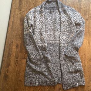 Long Abercrombie and Fitch Cardigan Small